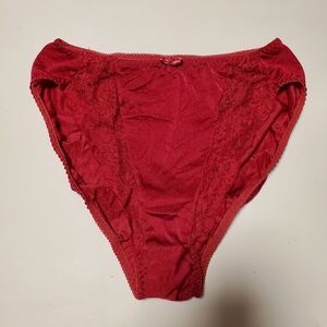 Vintage Elegant Red Lace Women's Panties